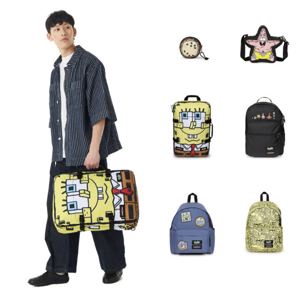 Avec Eastpak, Bob l’Éponge passe du dessin animé aux sacs du quotidien sans perdre son grain de folie
