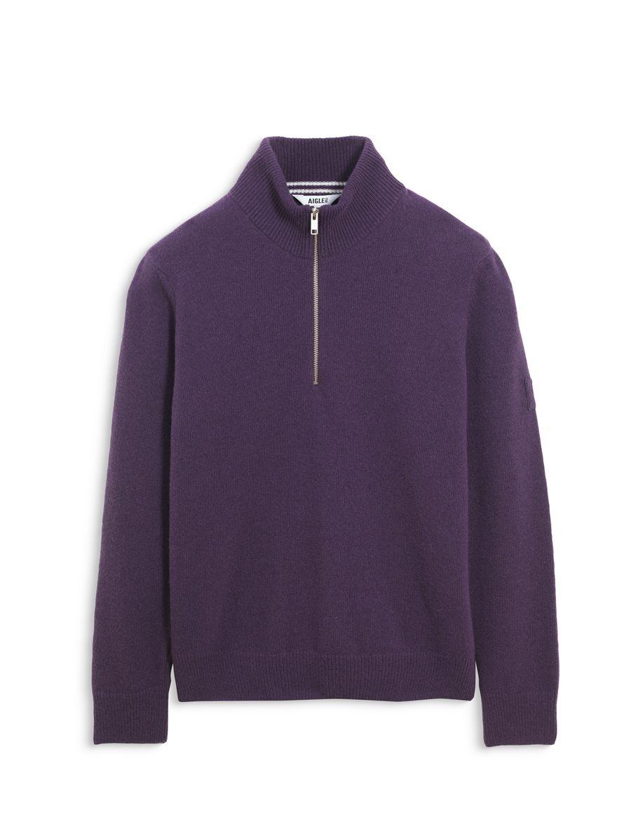 Pull demi-zip en laine de la collection Aigle Learning from the World