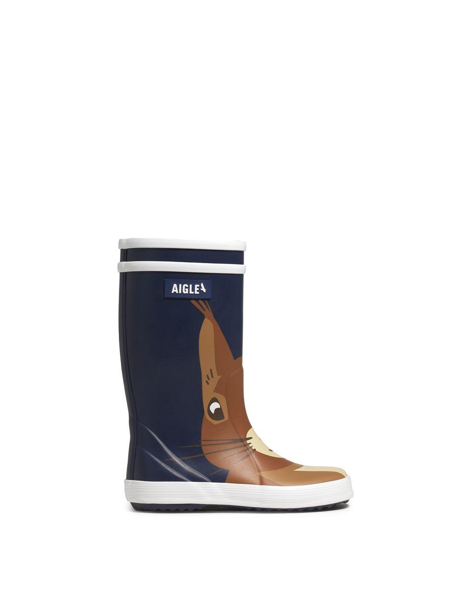 Botte Aigle x WWF écureuil roux, marine et brun