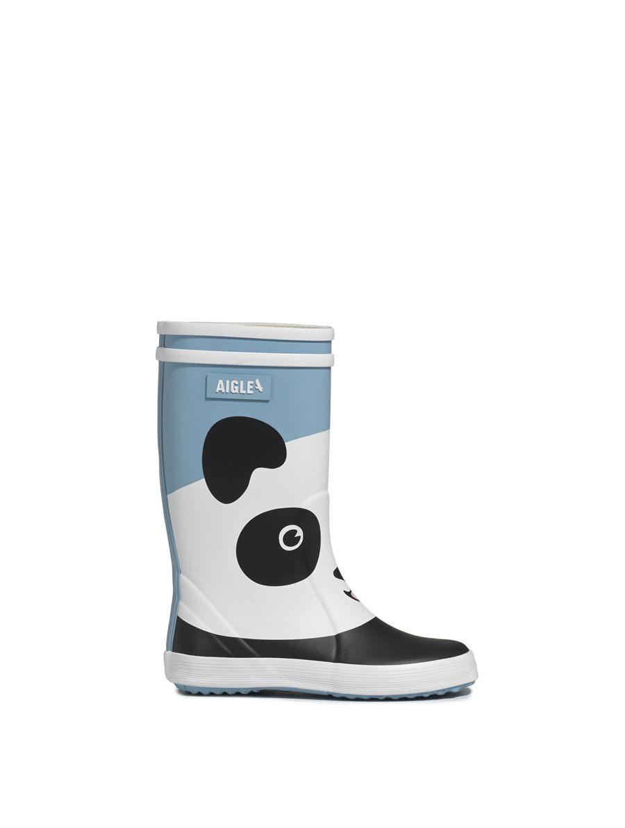 Botte Aigle x WWF panda géant, bleu ciel et blanc