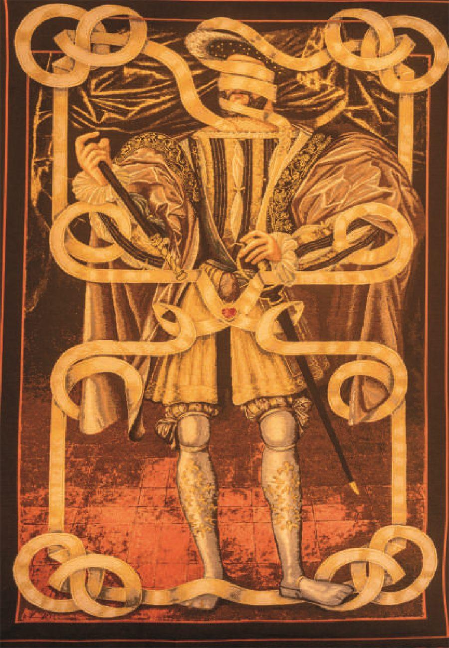 Le portrait de François Ier détourné en tapisserie par Volker Hermes