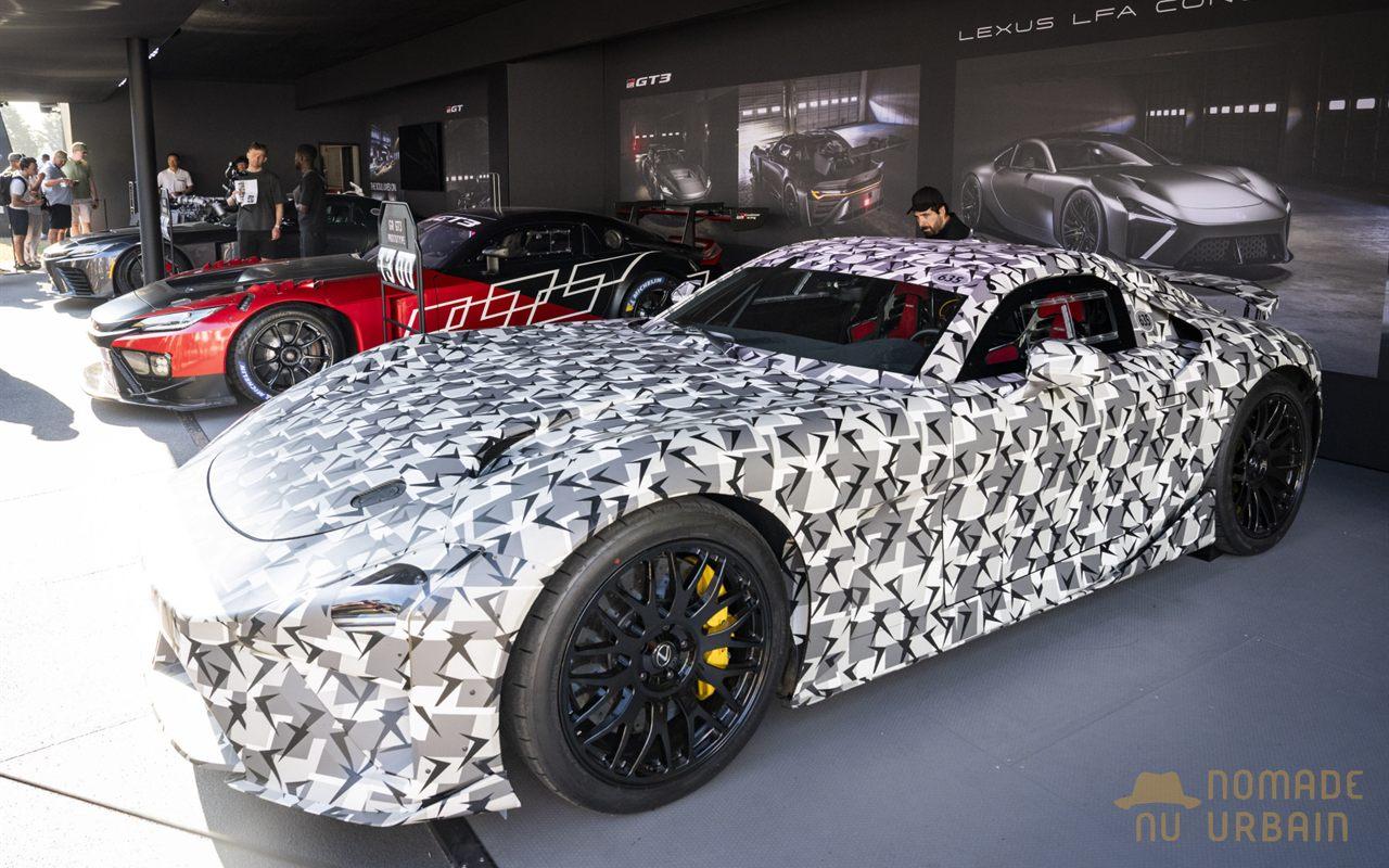 Lexus LFA Concept exposé aux côtés des prototypes GR GT et GR GT3