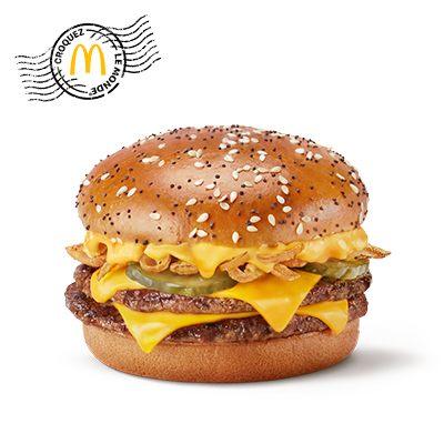 Burger Philly Cheese Stack du menu McDonald's Croquez le Monde