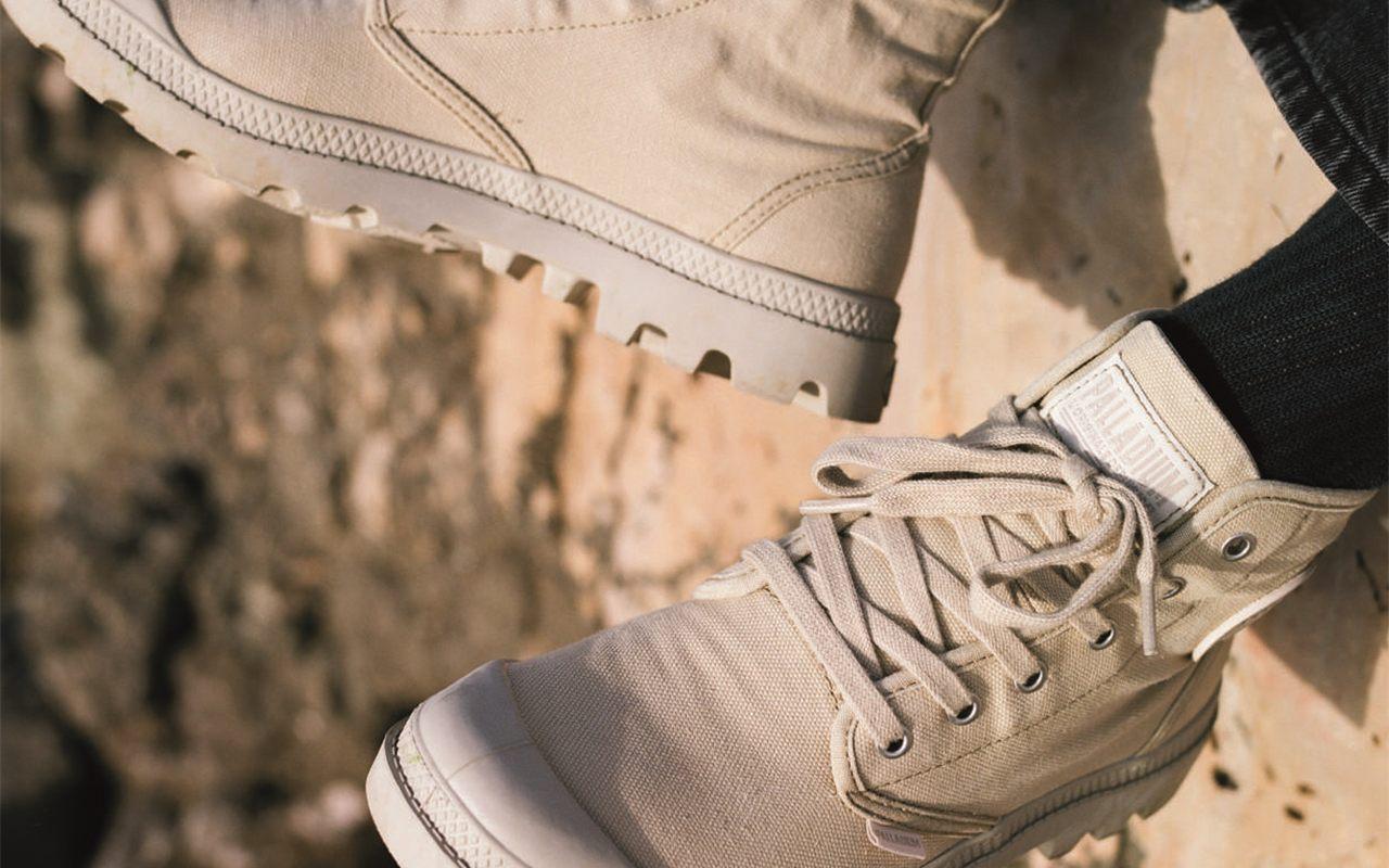 La Palladium Pampa beige, silhouette emblématique de la marque depuis 1947