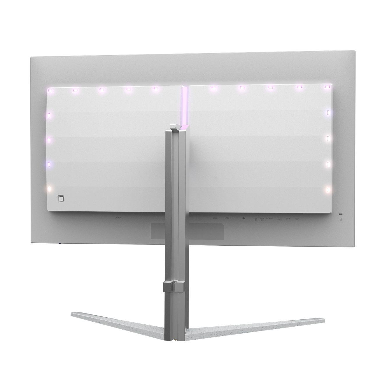 Connectique arrière du Philips Evnia 32M2N6901A : HDMI, DisplayPort et USB-C