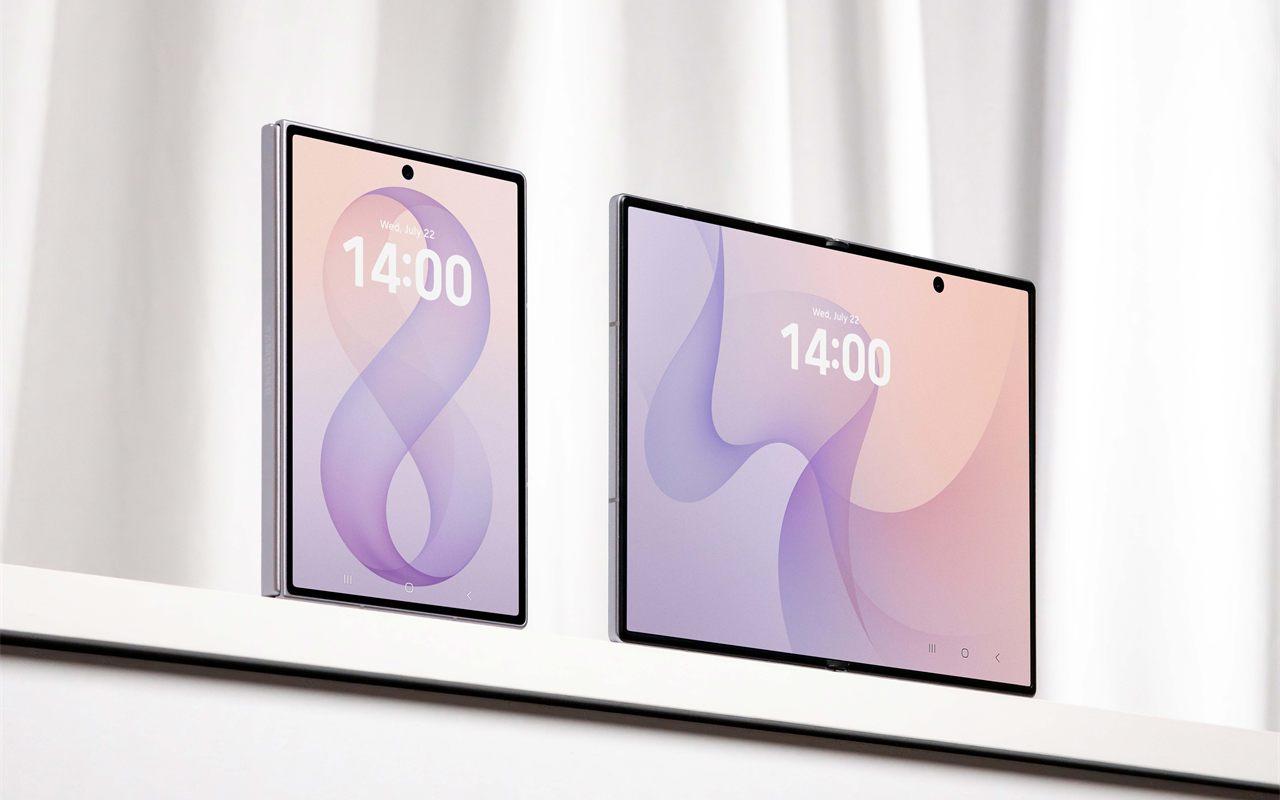 Samsung Galaxy Z Fold8 plié, format passeport, écran externe