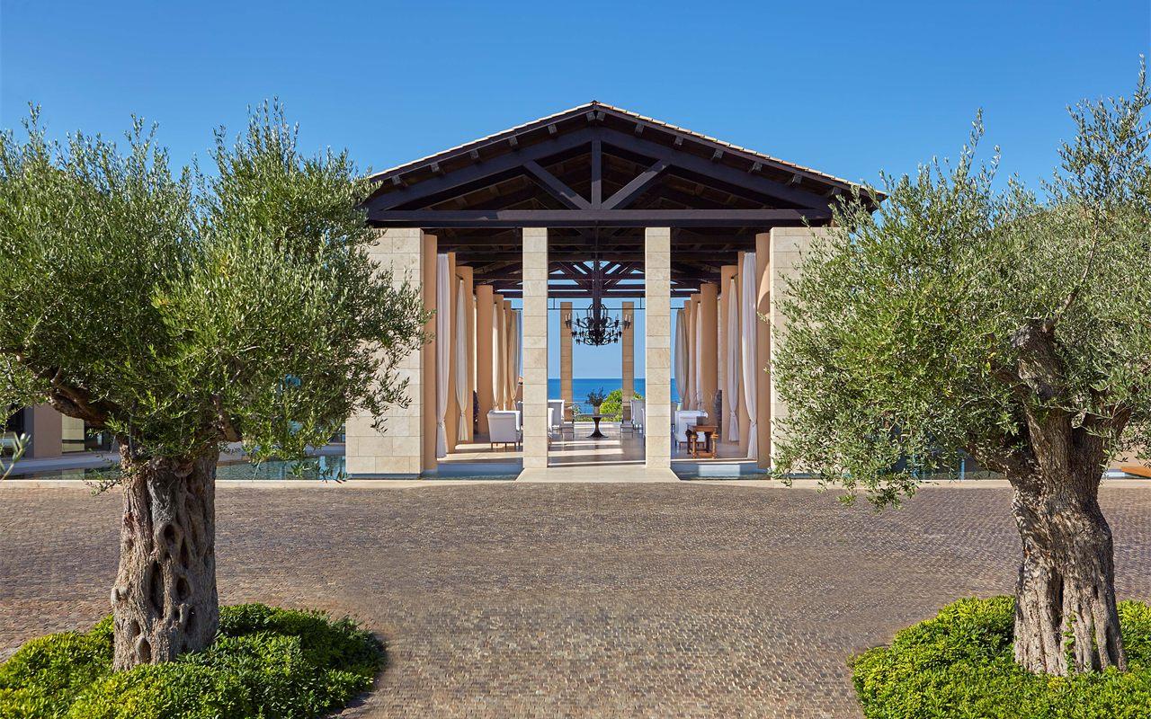 Le Romanos à Costa Navarino, pavillon face à la mer Ionienne