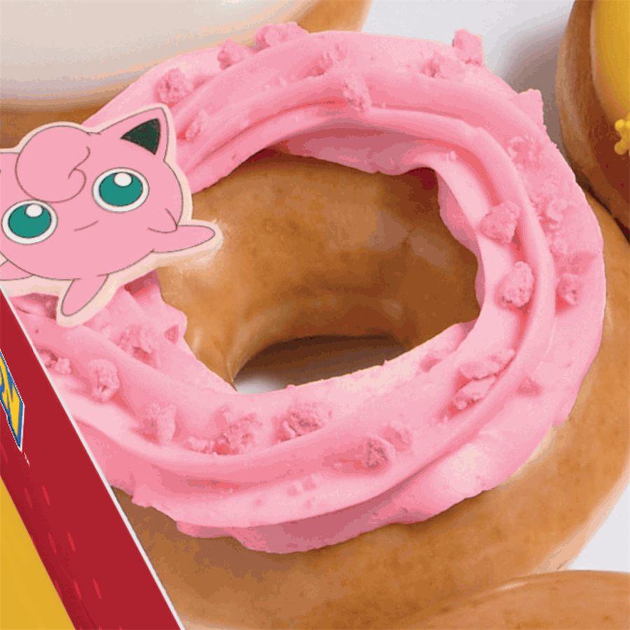 Le donut Rondoudou, mousse rose et brisures de biscuits roses