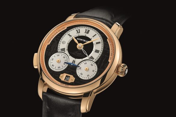 Éteignez la lumière, et le cadran de cette Montblanc se met à raconter l&rsquo;invention du chronographe