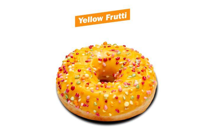 Donut Yellow Frutti de Quick, perles sucrees multicolores