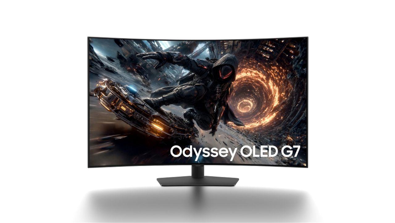 L'Odyssey OLED G7, premier ecran gaming OLED incurve de 42 pouces.