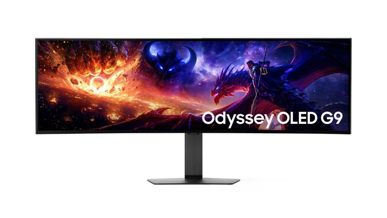 L'Odyssey OLED G9, ecran gaming incurve de 49 pouces en definition DQHD a 360 Hz.