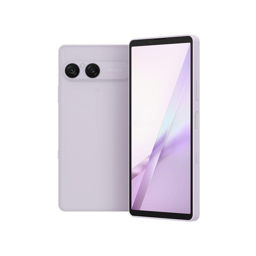 Sony Xperia 10 VIII en Misty Lilac, parme pale sur les deux faces