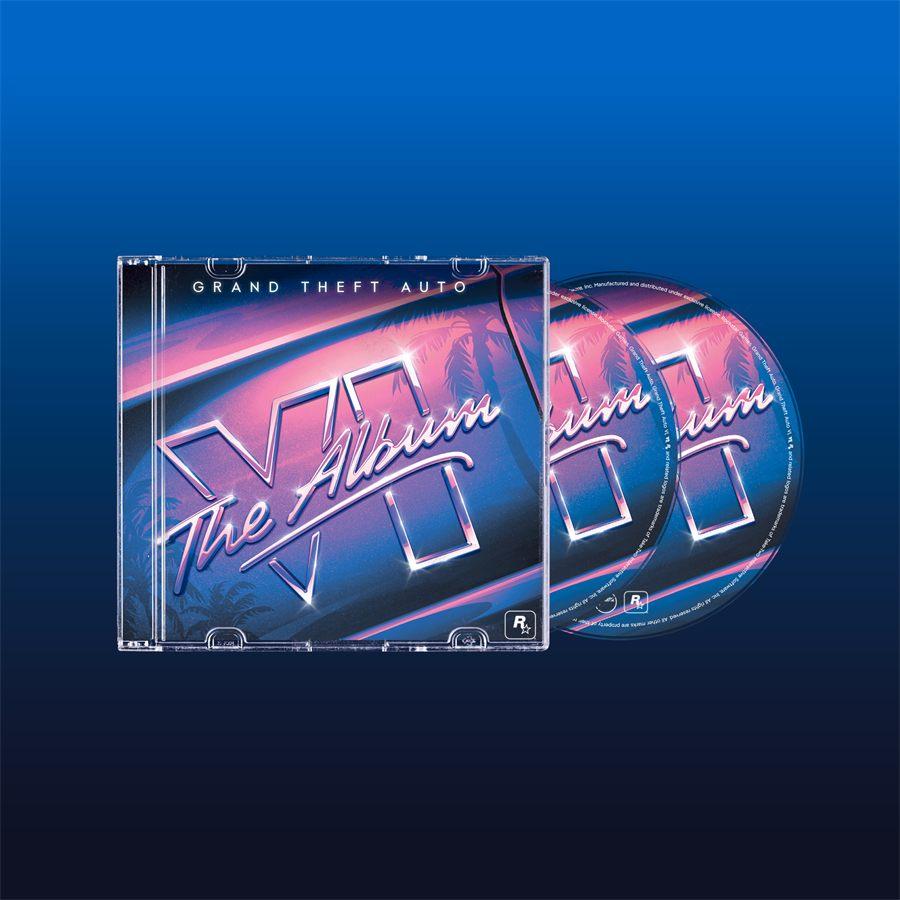Le CD de la bande originale de GTA 6 dans son boîtier cristal