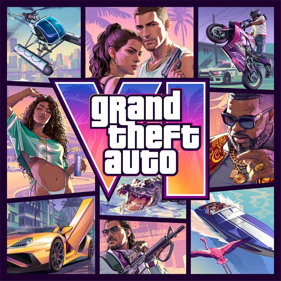La jaquette de Grand Theft Auto VI et les personnages de Vice City