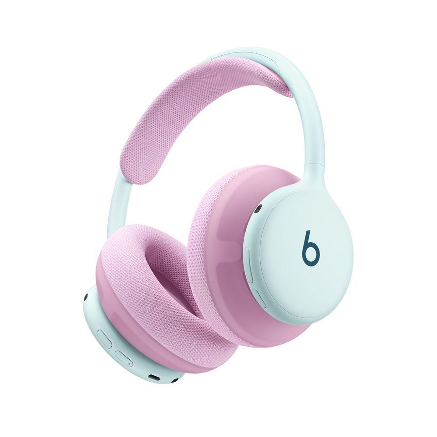 Beats 360 bleu ciel avec coussinets roses en maille technique