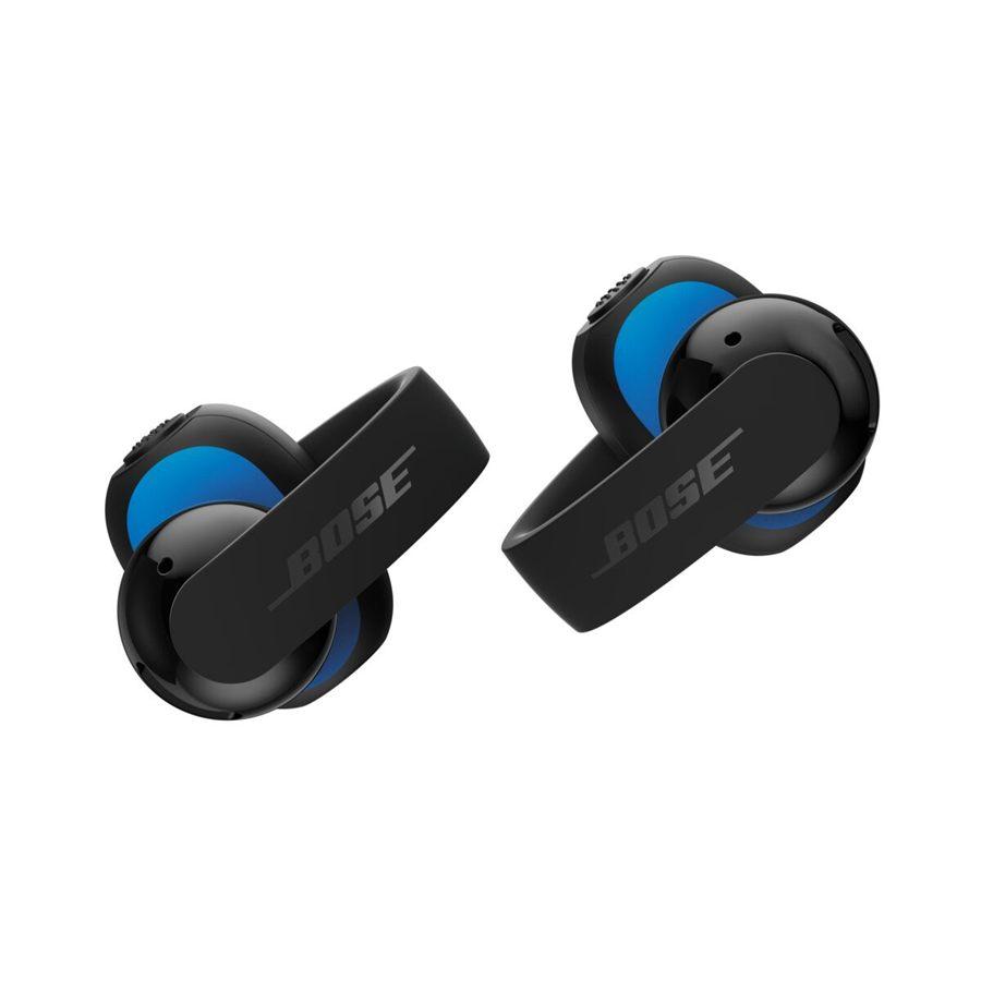 Bose Sport Open Earbuds en noir, barre de silicone et capsule