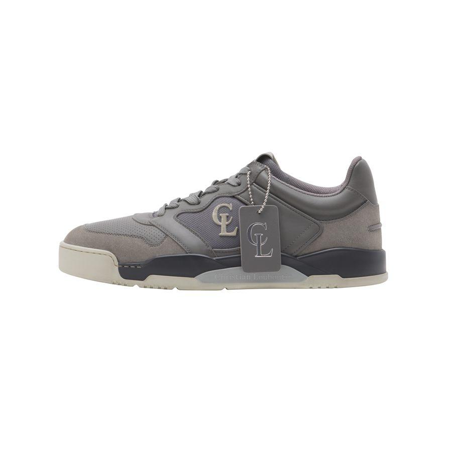 Sneakers Bsktball 1 Retro Christian Louboutin en veau velours phantom grey