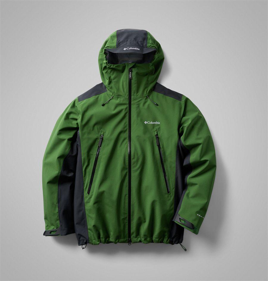 Veste Imperméable Striker 3L verte et anthracite, construction trois couches Omni-Tech