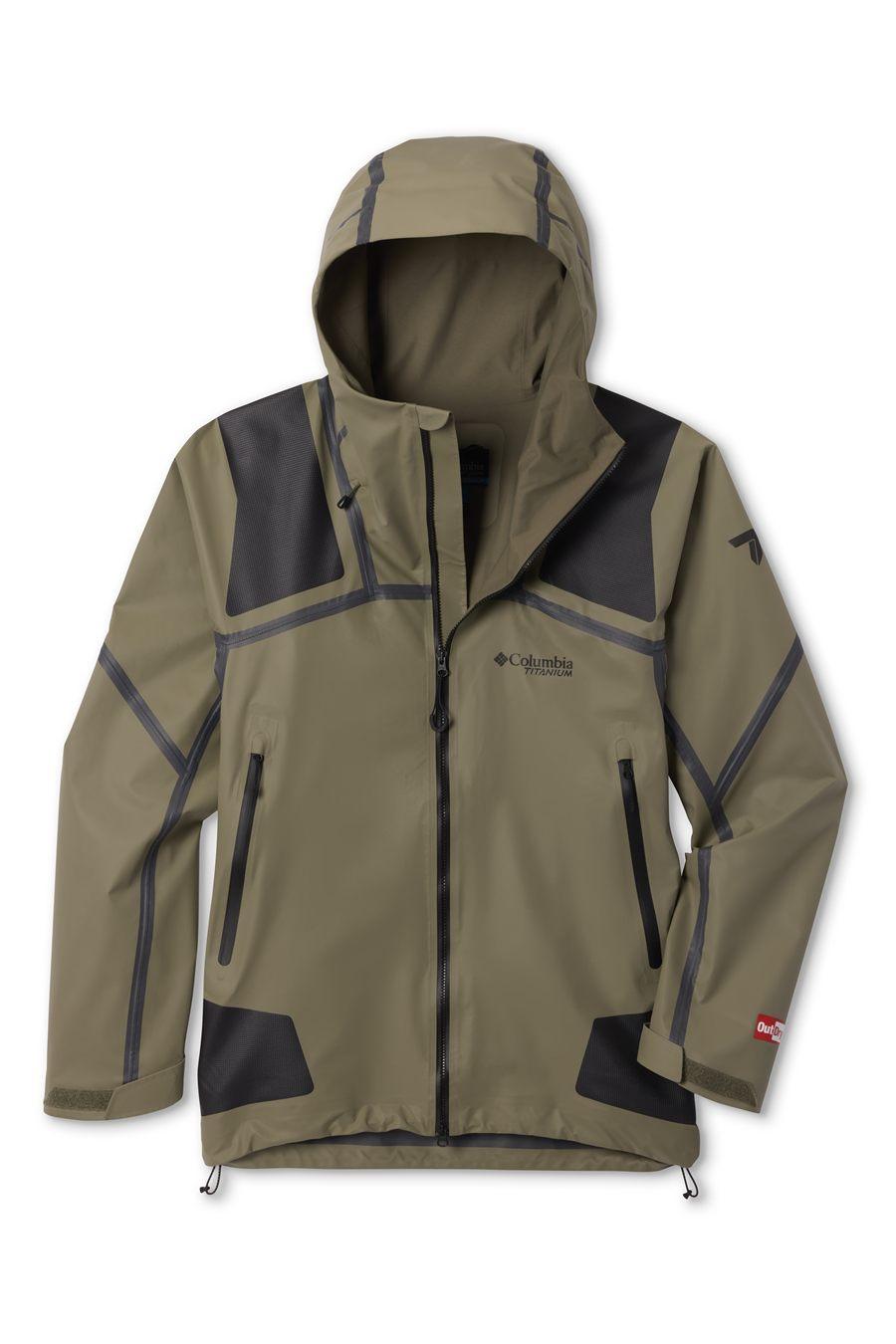 Veste impermeable Whistler Peak Columbia coloris kaki