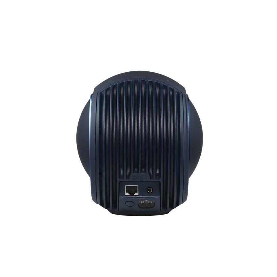 L'arrière de la Devialet Phantom Ultimate Pulse Blue et sa connectique