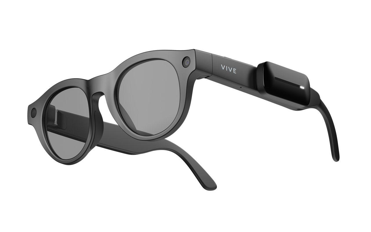 Module VIVE Eagle Power Boost fixé sur la branche des lunettes connectées
