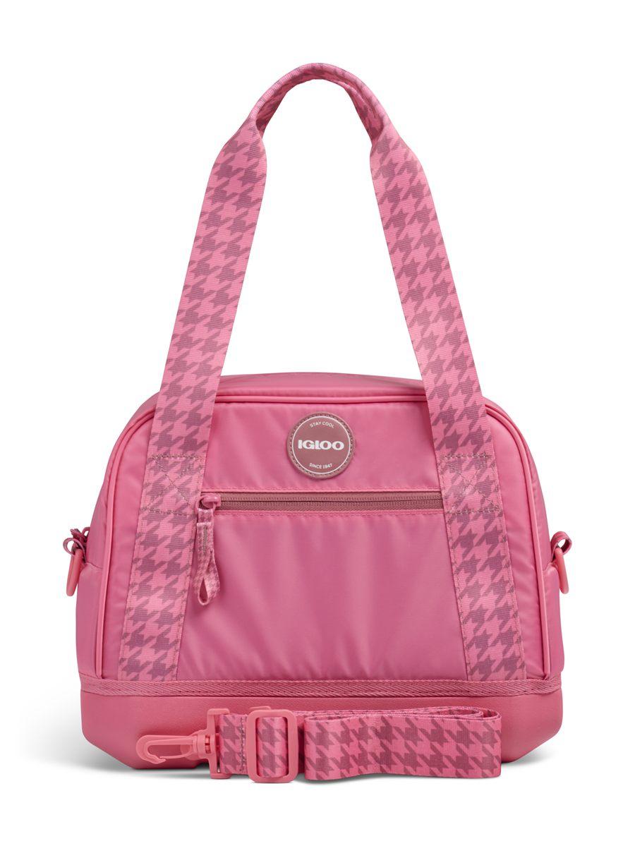 Sac isotherme Igloo Tag Along Too Satchel rose à imprimé pied-de-poule