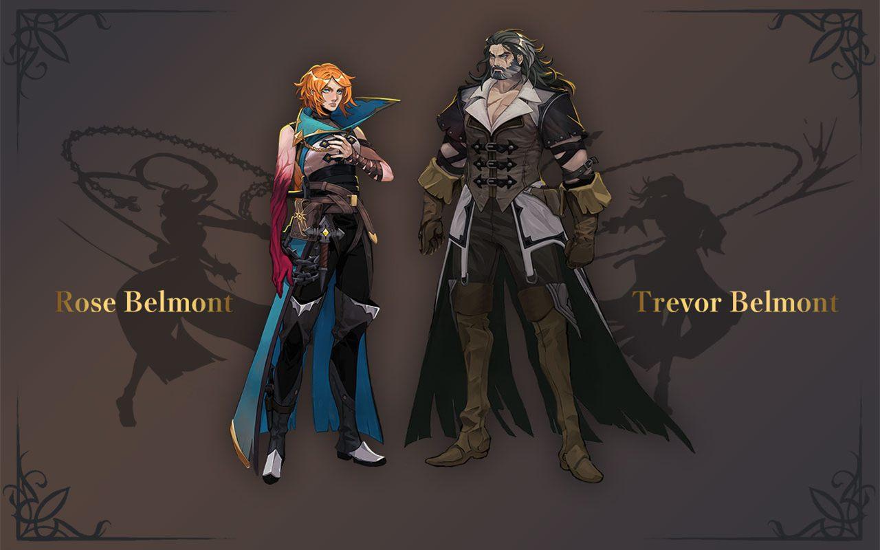 Rose Belmont et son père Trevor Belmont, les deux chasseurs de Castlevania: Belmont's Curse