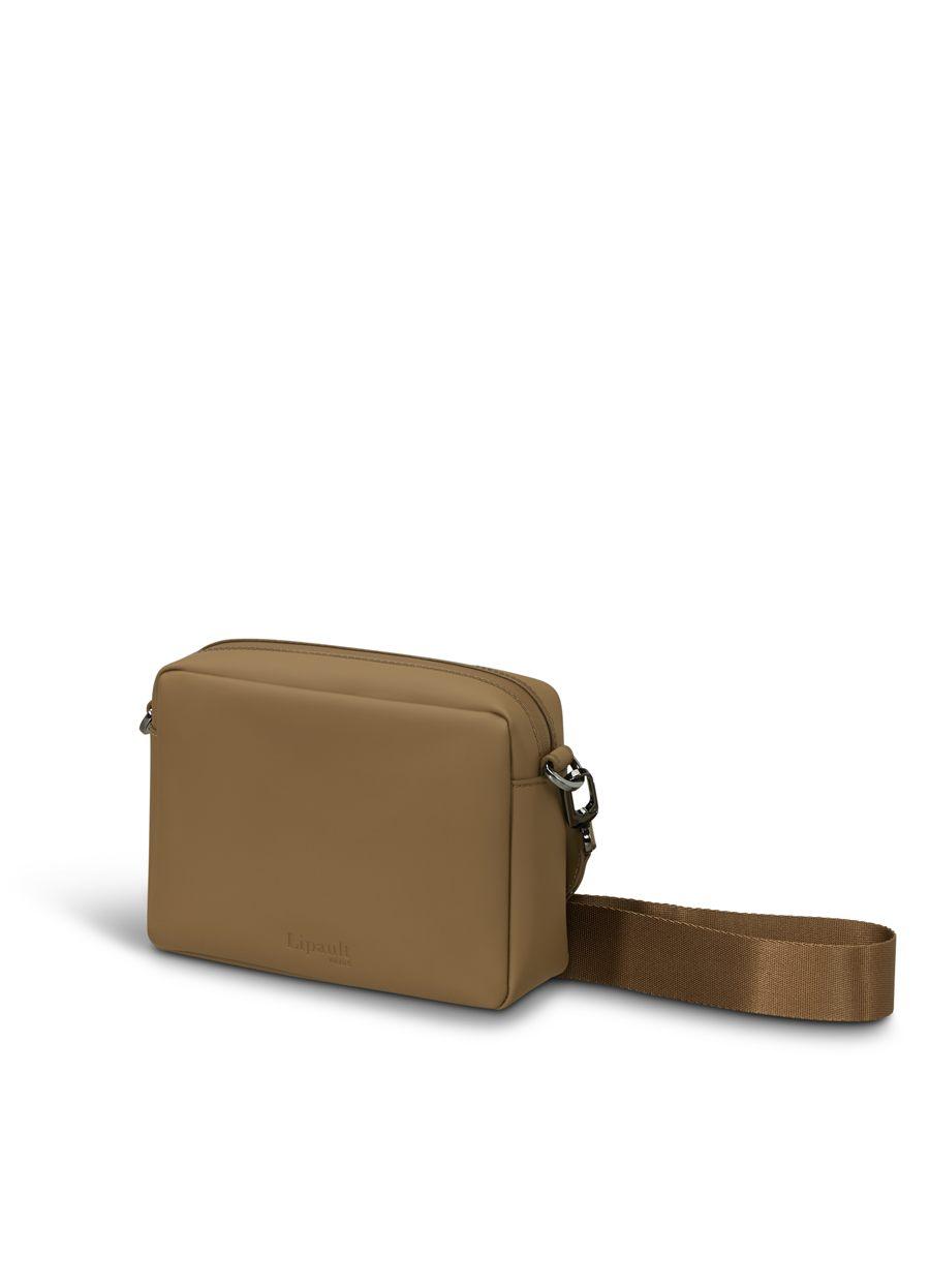 Sac porté croisé The Big Box de Lipault dans le coloris Golden Mud