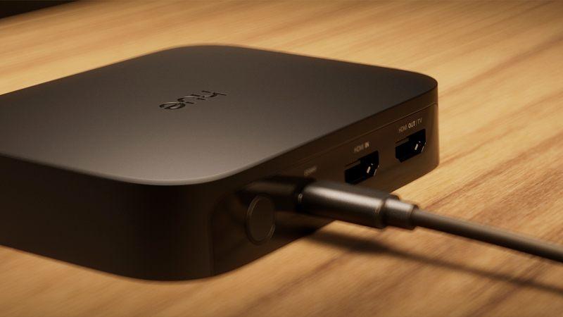 Entrée et sortie HDMI du boîtier de synchronisation Philips Hue Play 4K
