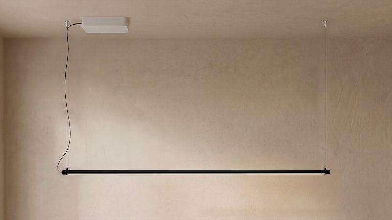 Suspension horizontale Philips Hue Signe Pendant en profil noir ultrafin