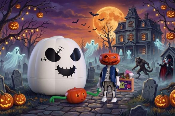 Halloween sans citrouille, n&rsquo;est plus la même fête ! Playmobil va pas plus loin avec quatre citrouilles qui dévoilent en leur cœur de « terrifiantes » surprises