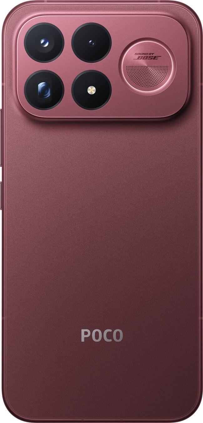 Le dos rouge du POCO F9 Ultra et son bloc photo circulaire