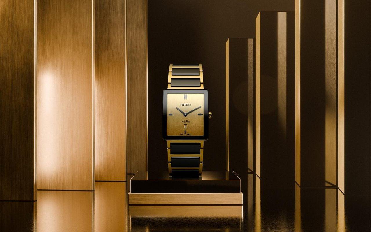 Un cadran tout en or, cinq diamants noirs : la Rado Integral n’avait encore jamais eu ce visage en quarante ans