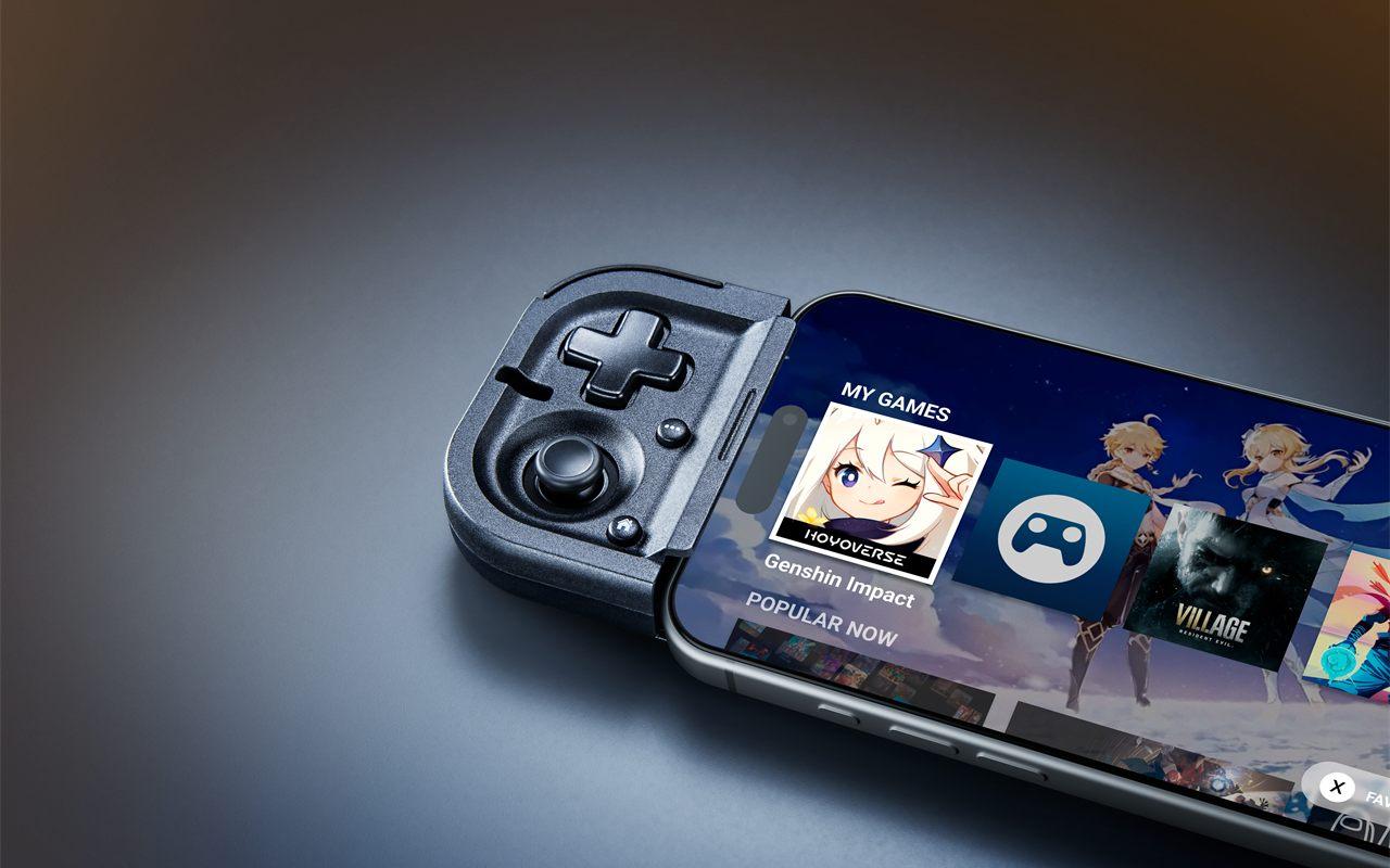 Gros plan sur la croix directionnelle et le stick gauche de la Razer Prio