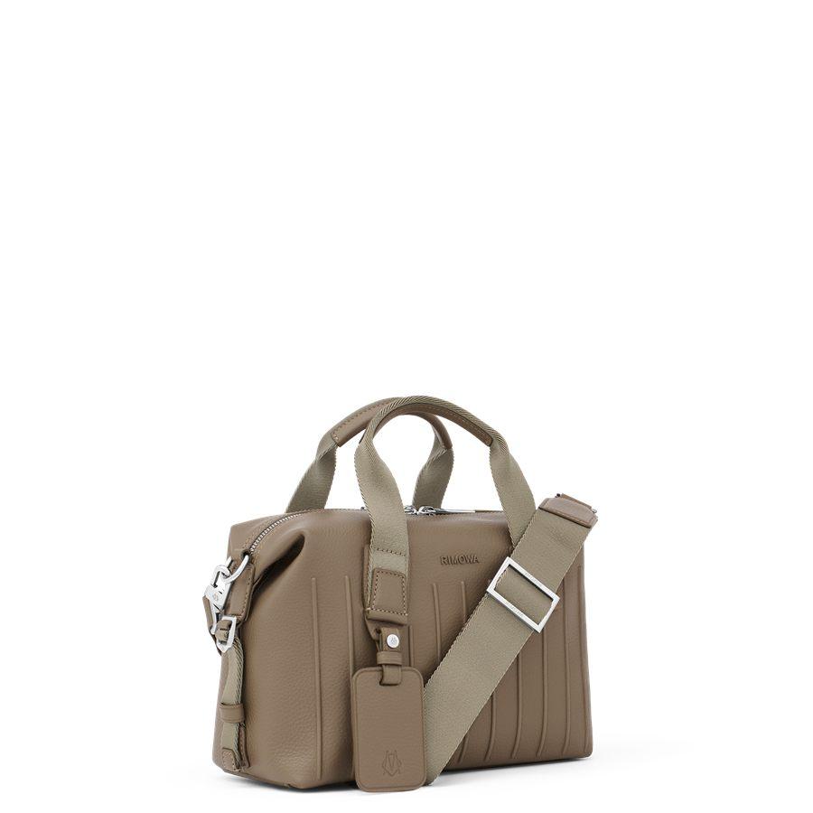 Petit sac bandouliere RIMOWA Never Still en cuir Mocha, bandouliere en sangle amovible