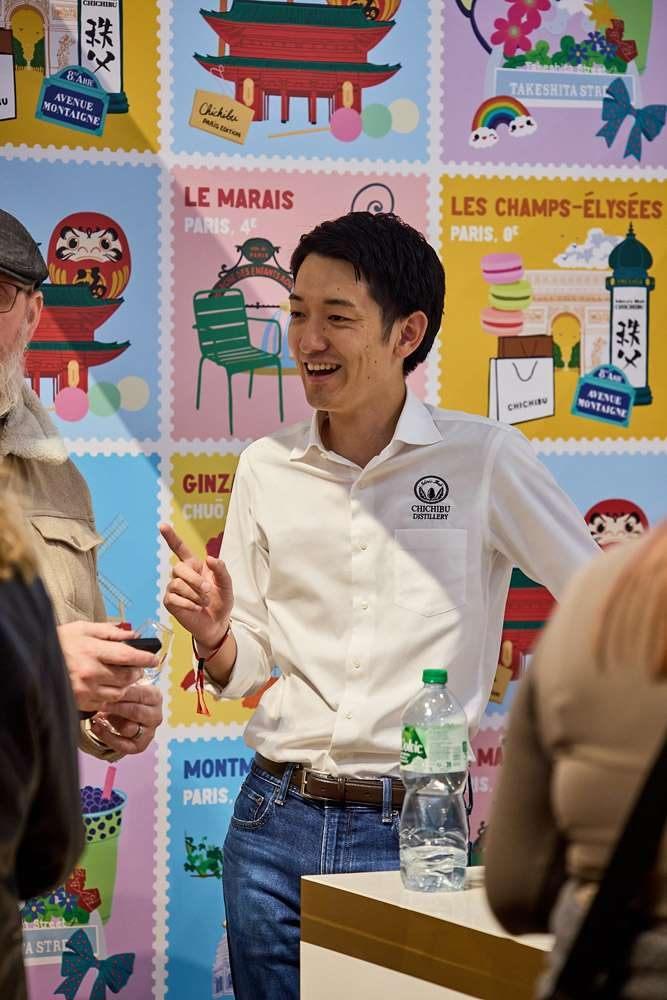 Le stand de la distillerie japonaise Chichibu au Whisky Live Paris