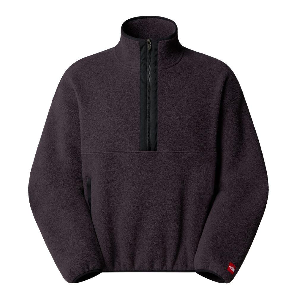 La polaire demi-zippée imprimée Red Box FW26, délavé terracotta et violet