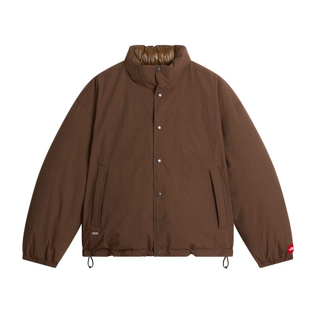 La veste en duvet Red Box en brun, toile lisse sans matelassage apparent