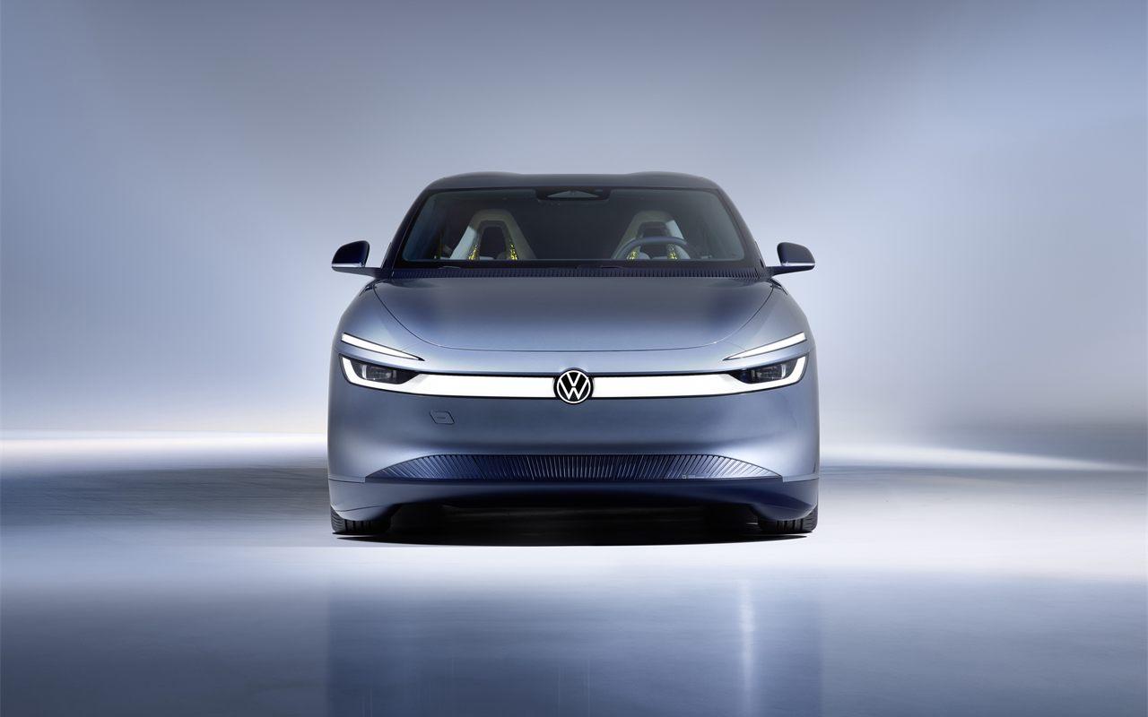 La face avant lisse de la Volkswagen Mission Efficiency, volets de refroidissement fermés