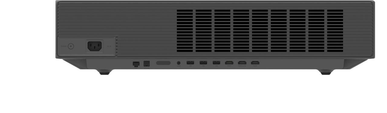 Connectique arrière du XGIMI AURA 3 Max avec ses trois entrées HDMI