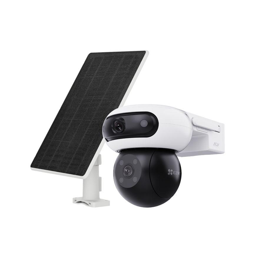 Caméra extérieure Ezviz CB90 Dual Kit et son panneau solaire
