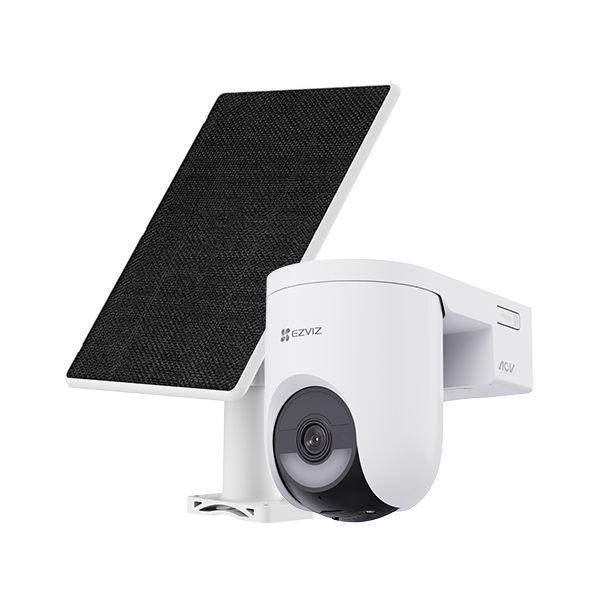 Caméra extérieure Ezviz HB8 Lite Kit et son panneau solaire
