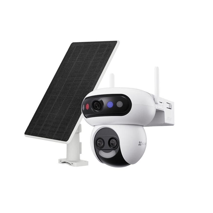 Caméra extérieure Ezviz HB90f Triple Kit et son panneau solaire