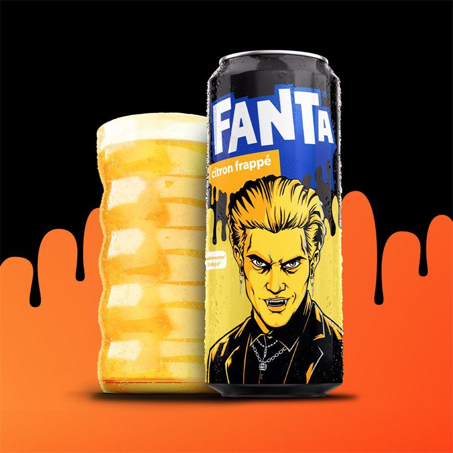 Canette de Fanta Citron frappé à l'effigie de Drayk, le prince vampire