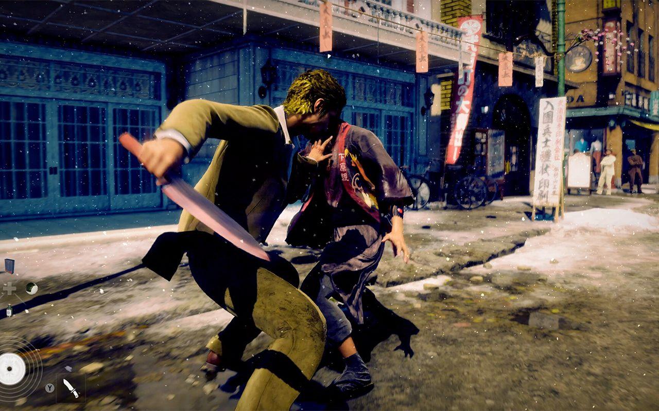 Combat de rue au sabre dans Stranger Than Heaven, le jeu de RGG Studio