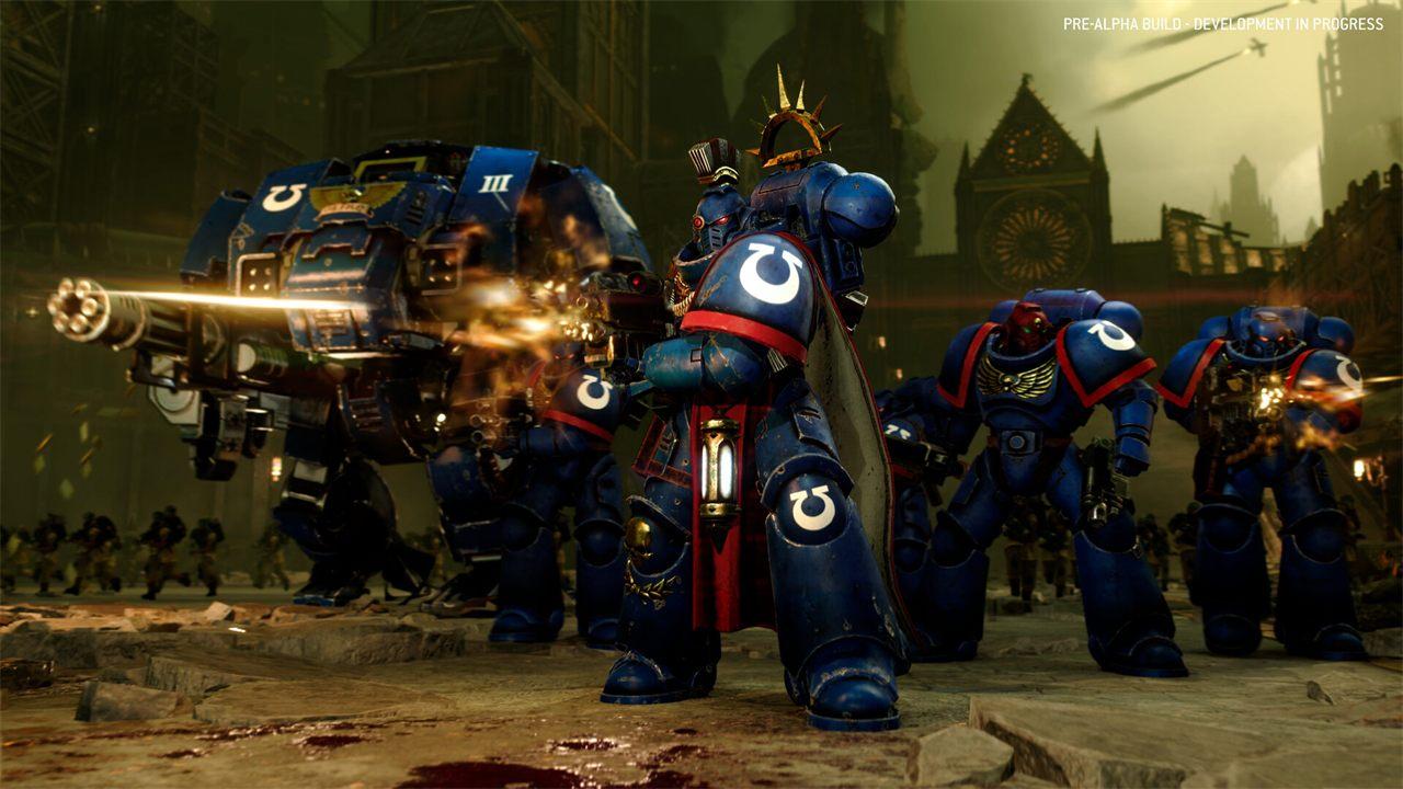 Space Marines au combat dans Total War: WARHAMMER 40,000