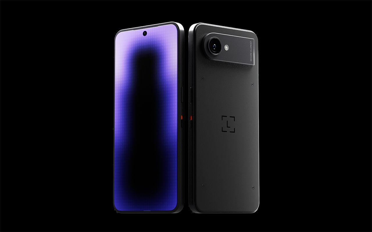 Ledger Atom de face et de dos sur fond noir