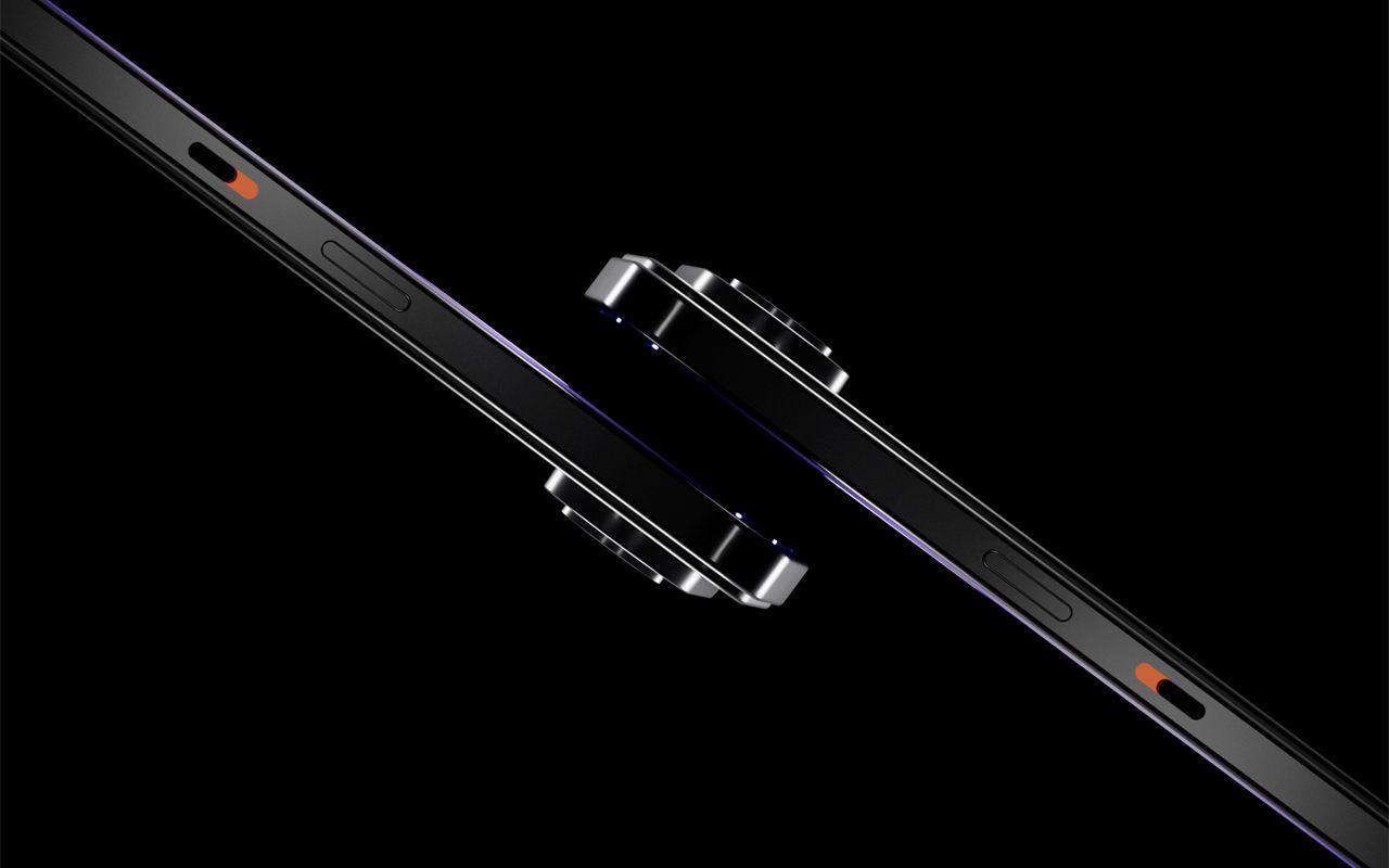 Tranches de deux Ledger Atom et leurs interrupteurs orange