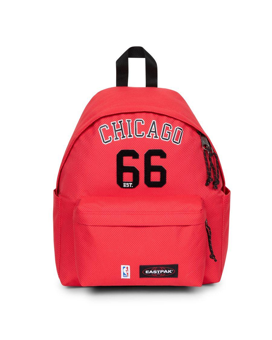 Sac à dos Day Pak'r NBA x Eastpak rouge des Chicago Bulls, numéro 66